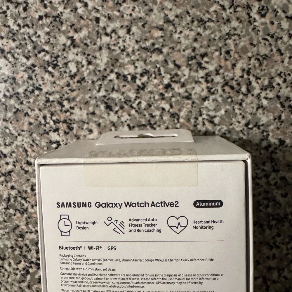 Samsung Galaxy Watch Active 2 44mm Aluminum Case with Sport Band- AQUABLACK